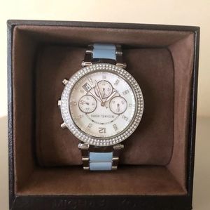 Michael Kors Blue Stainless steel Acetate Watch